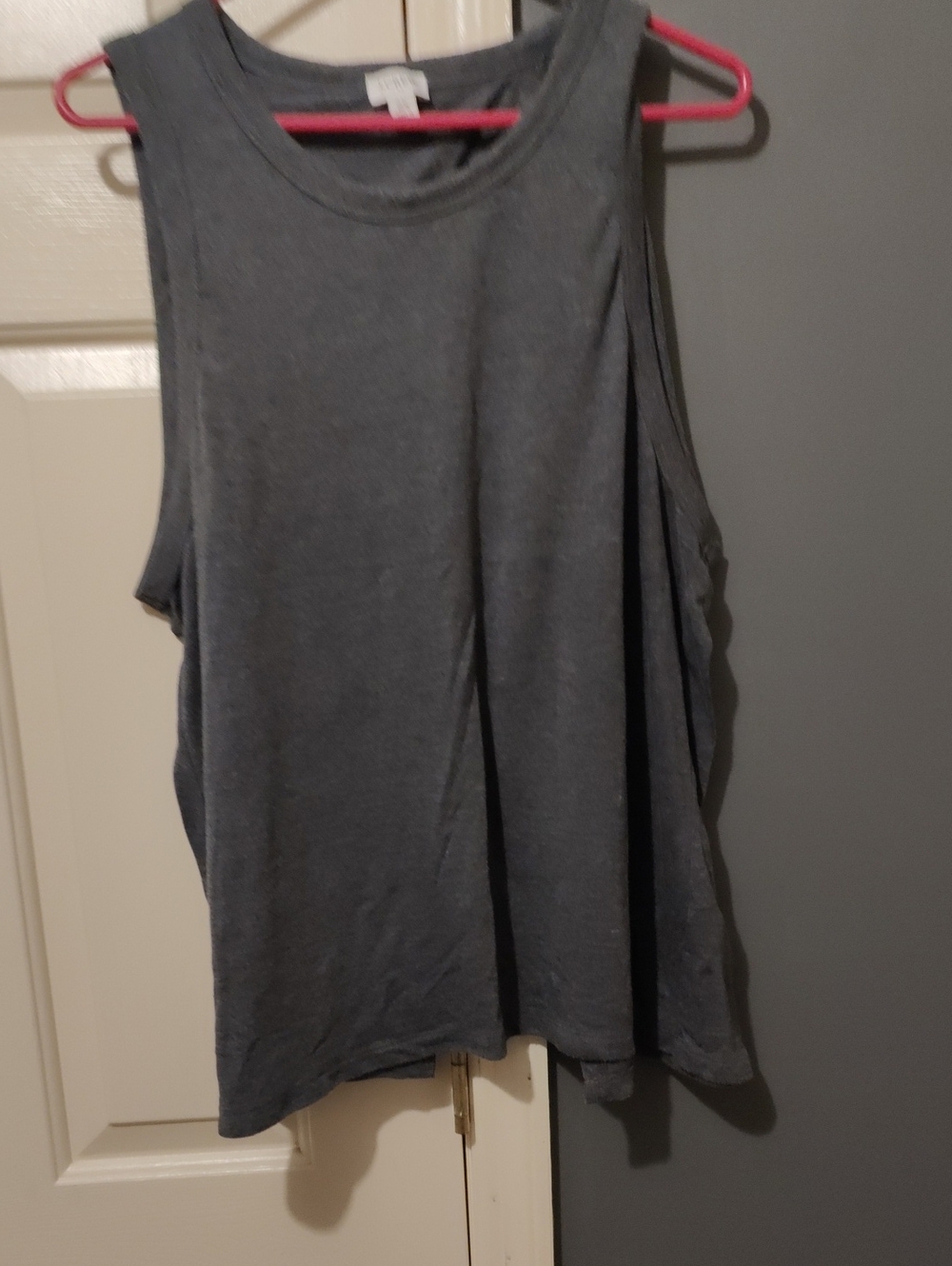 J Crew Gray Tank Top. Layered Open Back